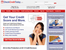 Tablet Screenshot of checkcredittoday.com